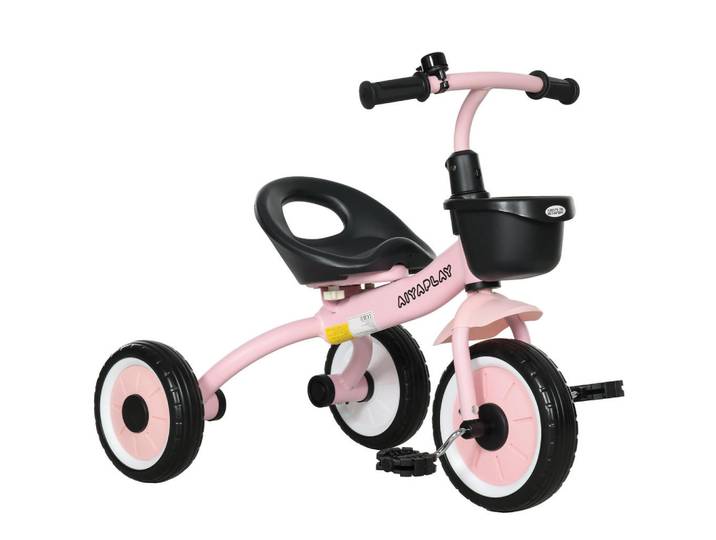 Aiyaplay Dreirad, Kinderfahrrad mit verstellbarer Sitz, Kinderrad für Kinder 2-5 Jahre, Rosa, Metall, 53x58x70.5 cm, Spielzeug, Kinderfahrzeuge