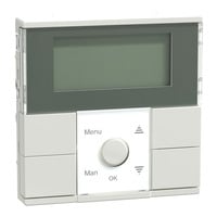 Zeitschaltuhr-Modul für System M, elektronisch, Unterputz, 230 Volt, 50-60 Hertz weiß (glänzend), Retail
