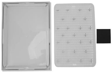 Uplift Essentials Spacious Double Layer Anti Tracking Litter Mat gray