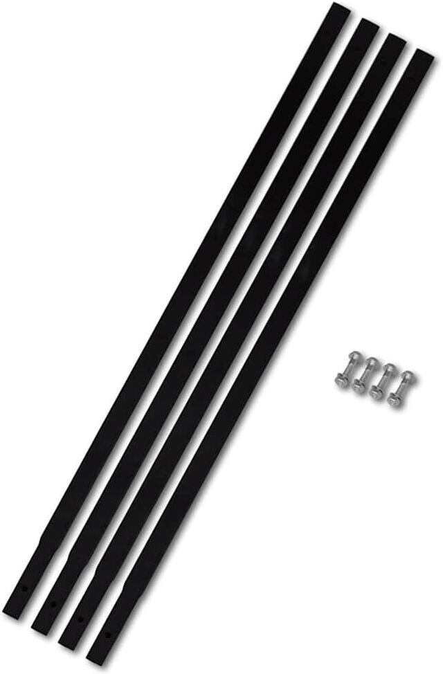 vidaXL Tube d'extension de tarière de sol 4x1 m Raccord de tube Acier