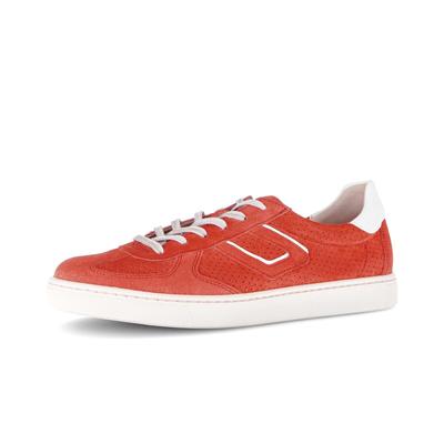 Sneaker GABOR "Sneaker low", Damen, Gr. 39, rot (orange), Schuhe Sneaker
