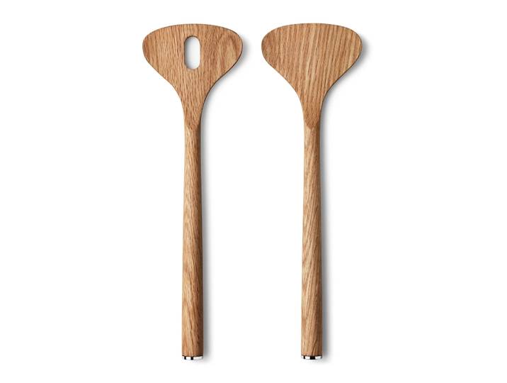 Georg Jensen Couverts à salade Alfredo en chêne 28 cm