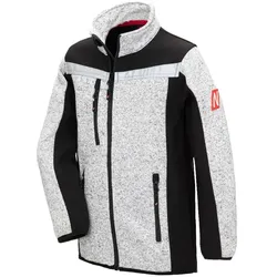 Kinder Strick-Softshelljacke "MOTION TEX KIDS" - 98/104 - grau