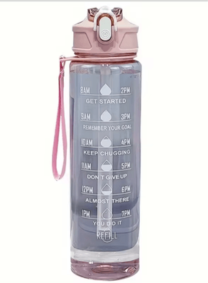 Inspire Essentials Large Capacity Sports Water Bottle Leak Proof Fitness Travel Drink Bottle pink