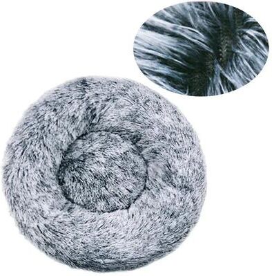 Uplift Essentials Round Plush Pet Bed For Dogs And Cats color 15 19.7in