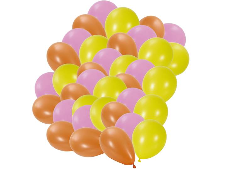 Luftballons 100er-Set in bunteen Farben, Geburtstags-Luftballons für Veranstaltungen
