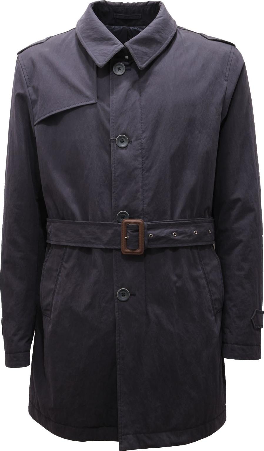 8791AC HERNO RAIN COLLECTION blauer Regenmantel Herrenjacke