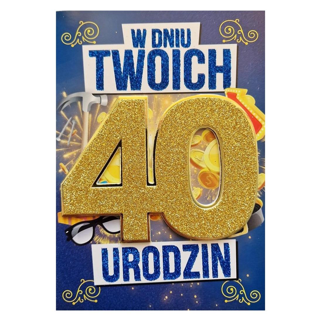 Teka Geburtstagskarte zum 40. Geburtstag für Männer (49019277)