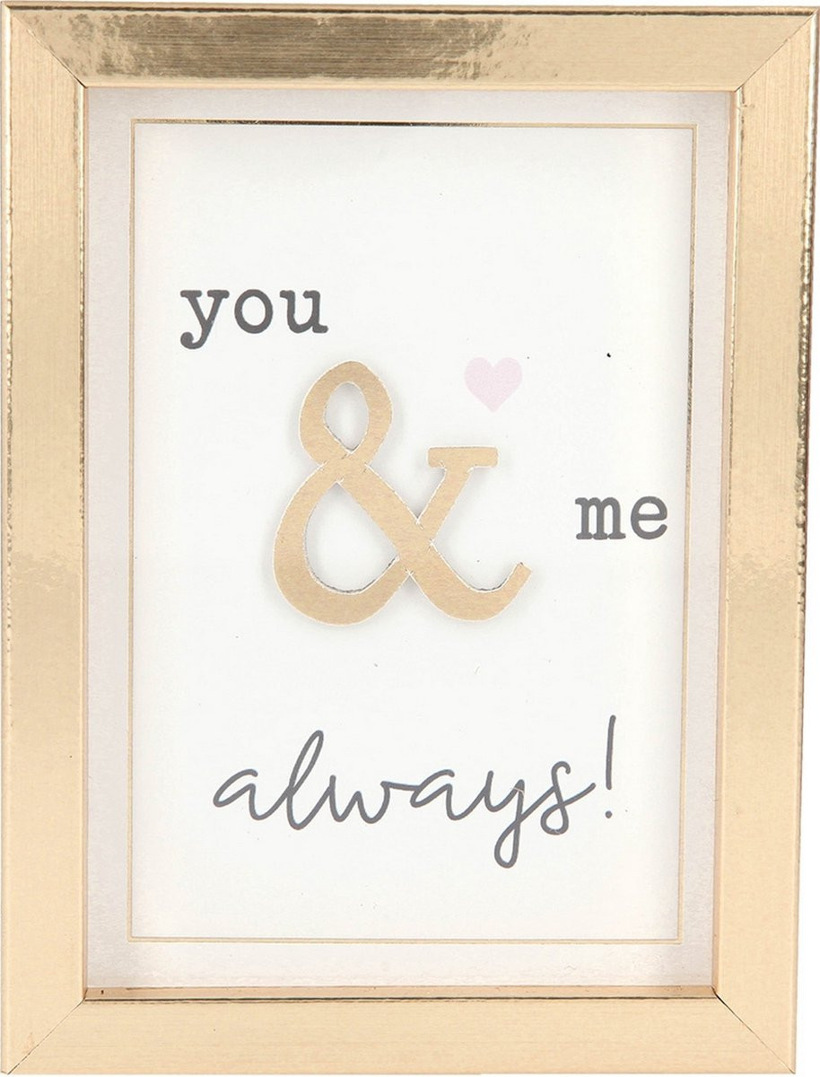 Depesche Fotolijst met tekst You & Me Always
