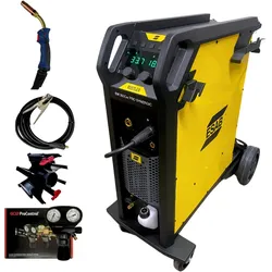 ESAB Schweissgerät Rustler EM 350Cw Pro SYN wassergekühlt Set mit Brenner und Zubehör