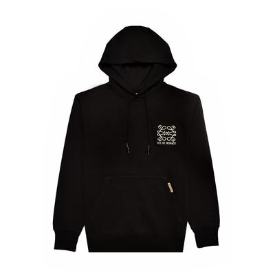 Kapuzensweatshirt PAS DE MONACO "Pas De Monaco PRESTIGE HOODY", Herren, Gr. S, schwarz, 80% Baumwolle, 20% Polyester, bedruckt, Rundhals, Sweatshirts
