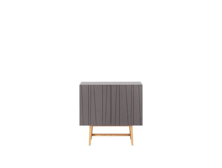 Asplund Table d appoint Vass 60 90 Storm grey, chêne blanc p2 support'