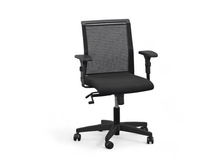 Bürostuhl Smart Life 10 mit Netzrücken mit 1D Armlehnen, Schwarz, Neu, Ergonomischer Stuhl - ideal für flexibles Arbeiten