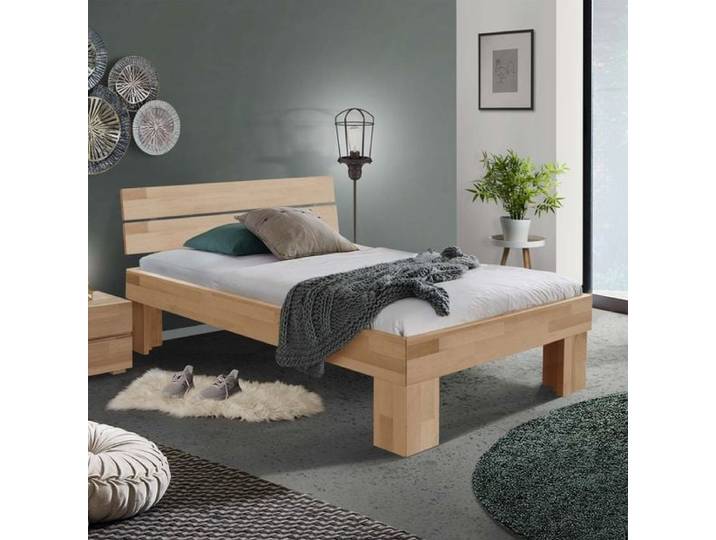 Bett Lucca Komfort Buche Massivholz 90x200cm