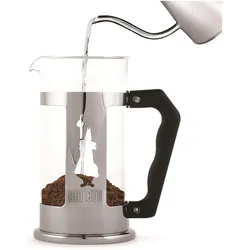 Bialetti Preziosa, Kaffeebereiter, Schwarz, Transparent, Silber