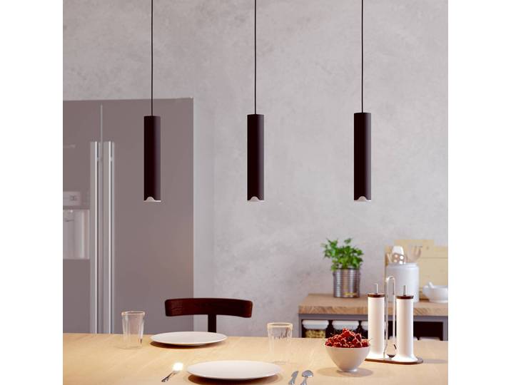 EGLO connect Smarte Hängeleuchte Connect Belamorta-Z, dimmbar, schwarz, für Wohn- / Esszimmer, Metall, Modern