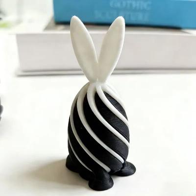 Uplifted Finds Impossible Spiral Pyramid & Bunny Fidget Toy   3D Printed Rotating Kinetic Sculpture For Stress Relief & Desk Decor s33