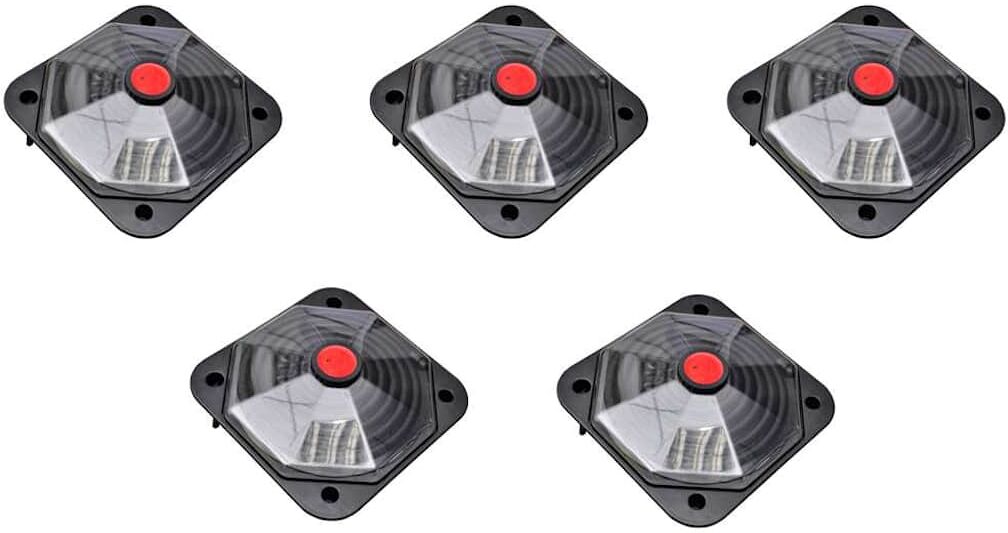 vidaXL Calentador solar para piscina 735 W, set de 5 unidades Negro