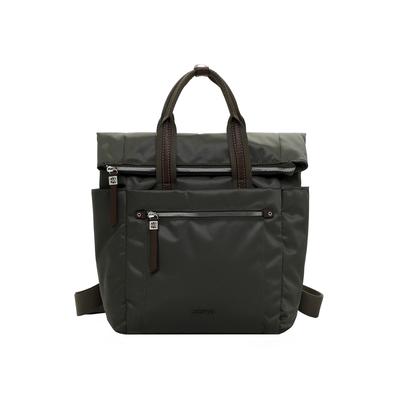 Rucksack EMILY & NOAH "Rucksack E&N Esther", Damen, Gr. B/H/T: 25cm x 34cm x 13cm, grün (oliv 960), Polyester, Rucksäcke Rucksack