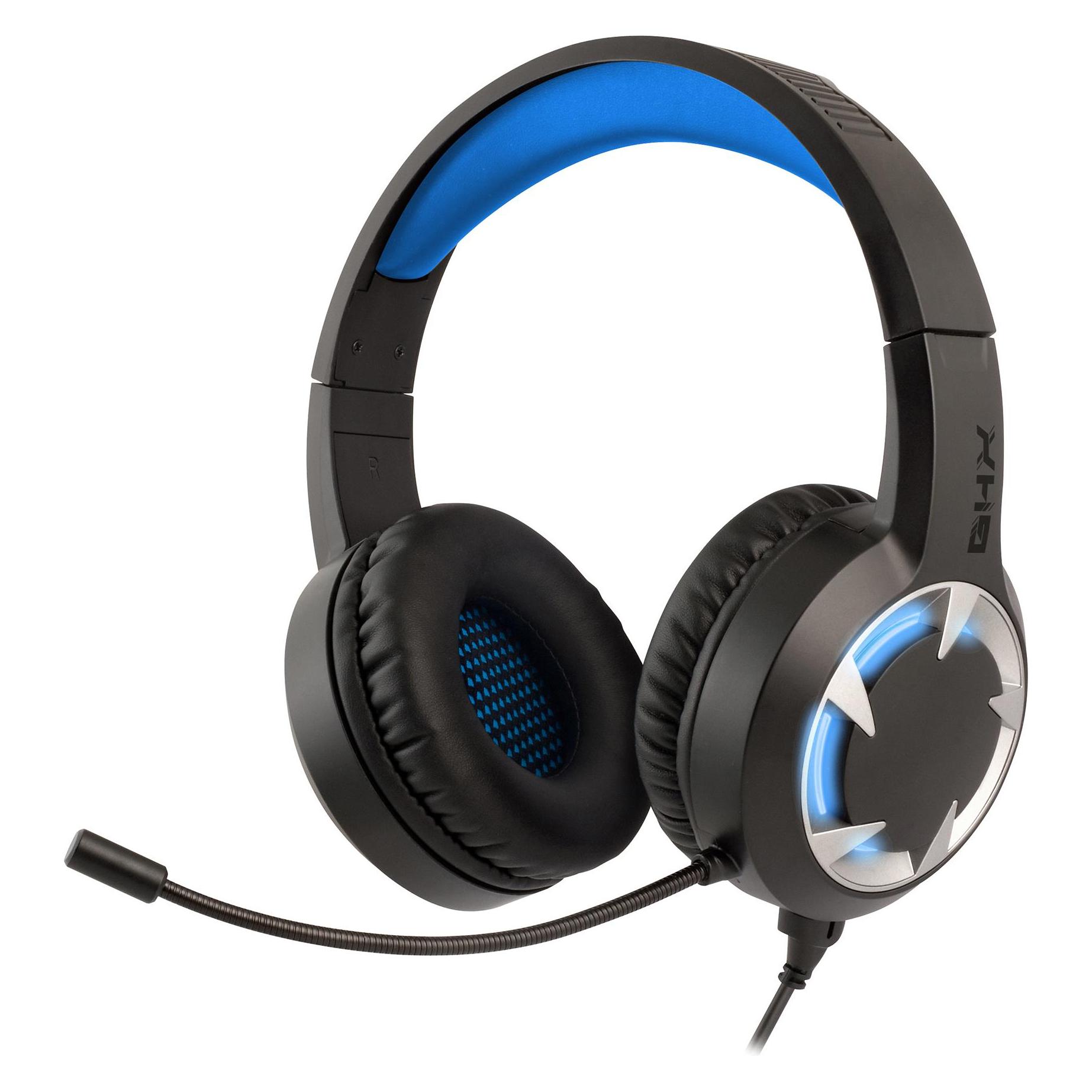NGS AURICULARESMICRO GAMING GHX-510 BLACK/BLUE JACK 3.5 MM CABLE 2.2 M/USB/ADAPT. JACK DOUBLE JACK GHX-5 (Kabelgebunden) (NGS-GAMING-0172)