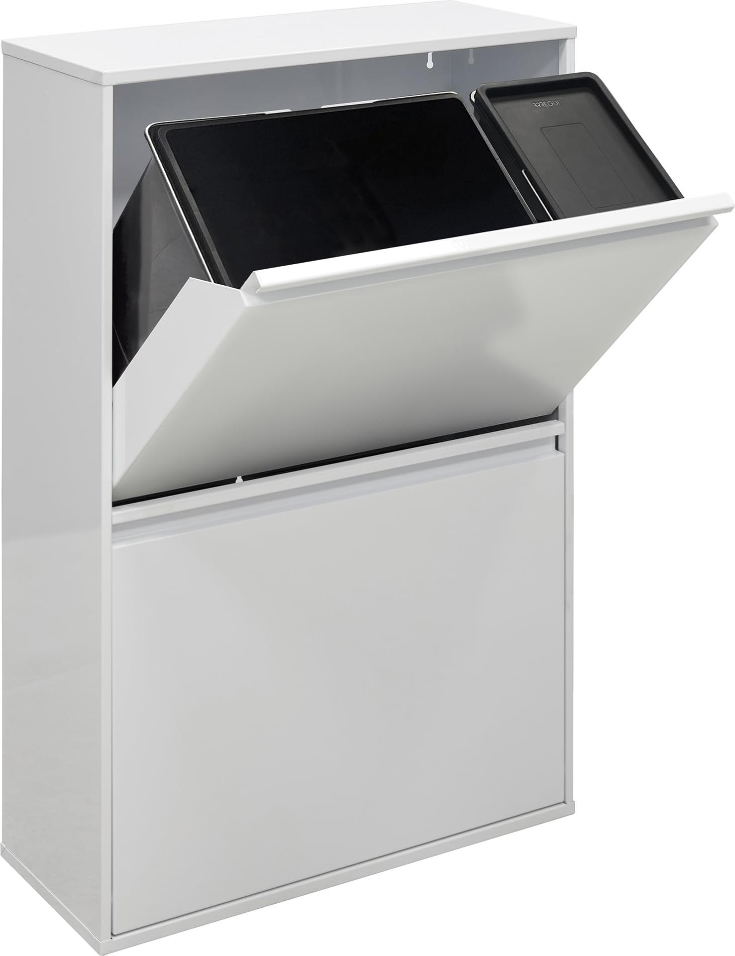 ARREGUI Basic CR601-B2 Mülltrennsystem aus Stahl | 4 Fächer Mülleimer für die Kü