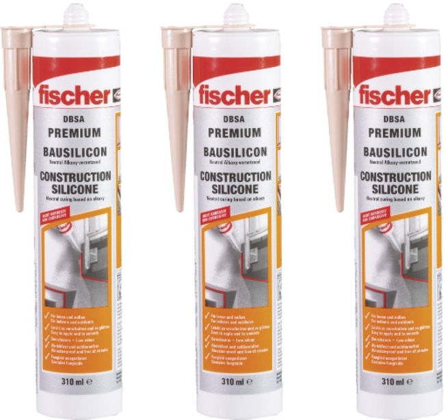 fischer Silicone de construction DBSA 310 gris béton (3) (573643)
