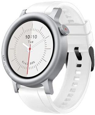 Everyday Crate Nothing CMF Watch 3 Pro Silicone Watch Band Soft Adjustable Replacement Strap With Black Buckle white