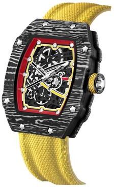 ModernMart Ultra Thin Barrel Shape Quartz Watch Nylon Strap Stylish Casual Timepiece d