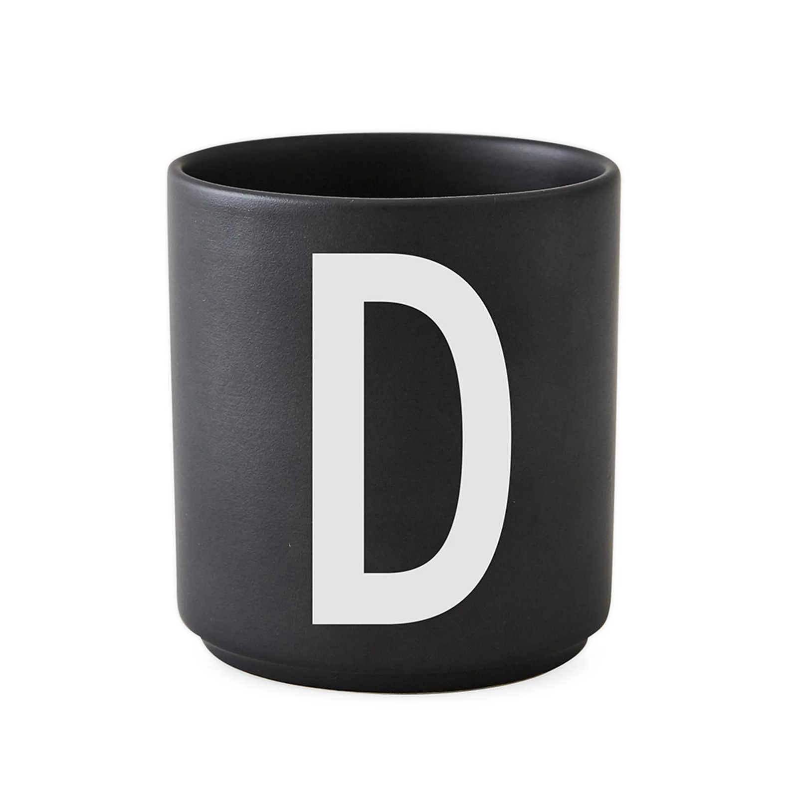 Design Letters keramische beker zwart D