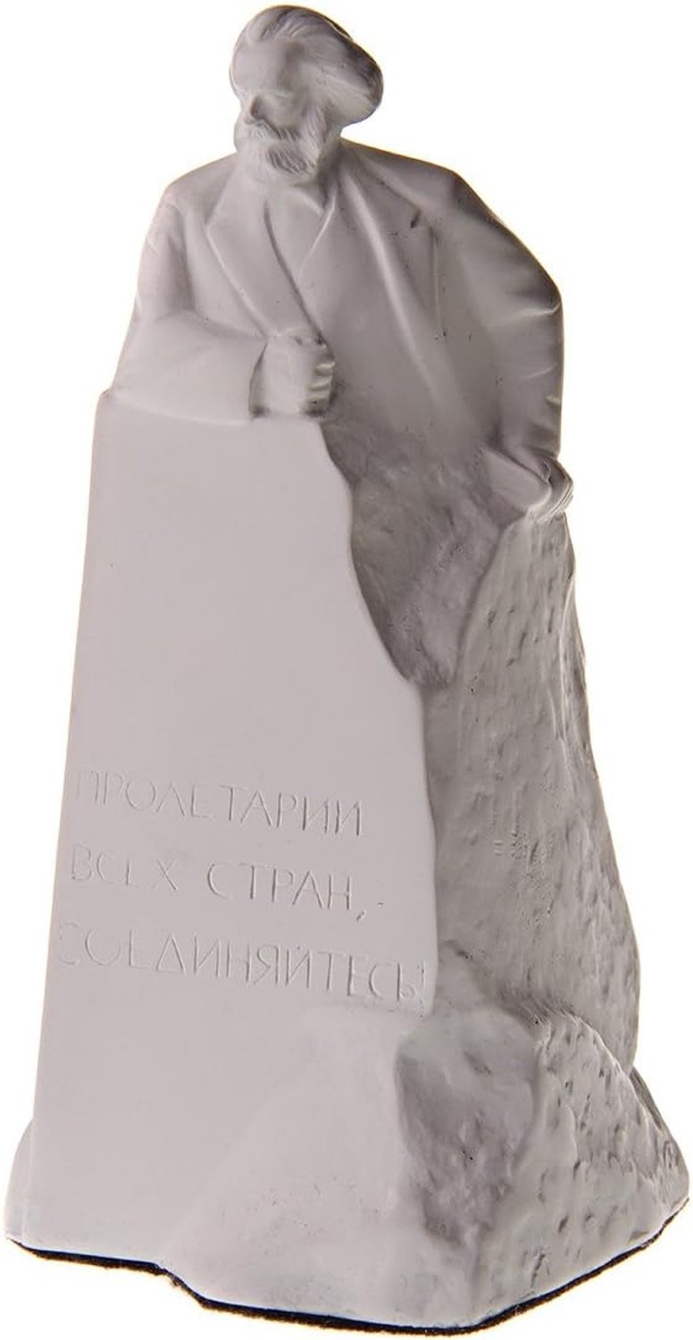 Marmeren buste van de Duitse filosoof Karl Marx, decoratief beeld voor op tafel, 15 cm