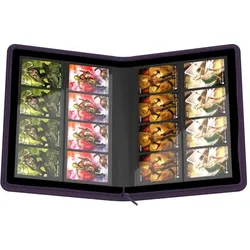 Ultimate Guard UGD010438 - Zipfolio 320 – 16-Pocket Xenoskin Kartenmappe, lila
