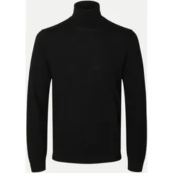 Strickpullover aus Merinowolle Schwarz S