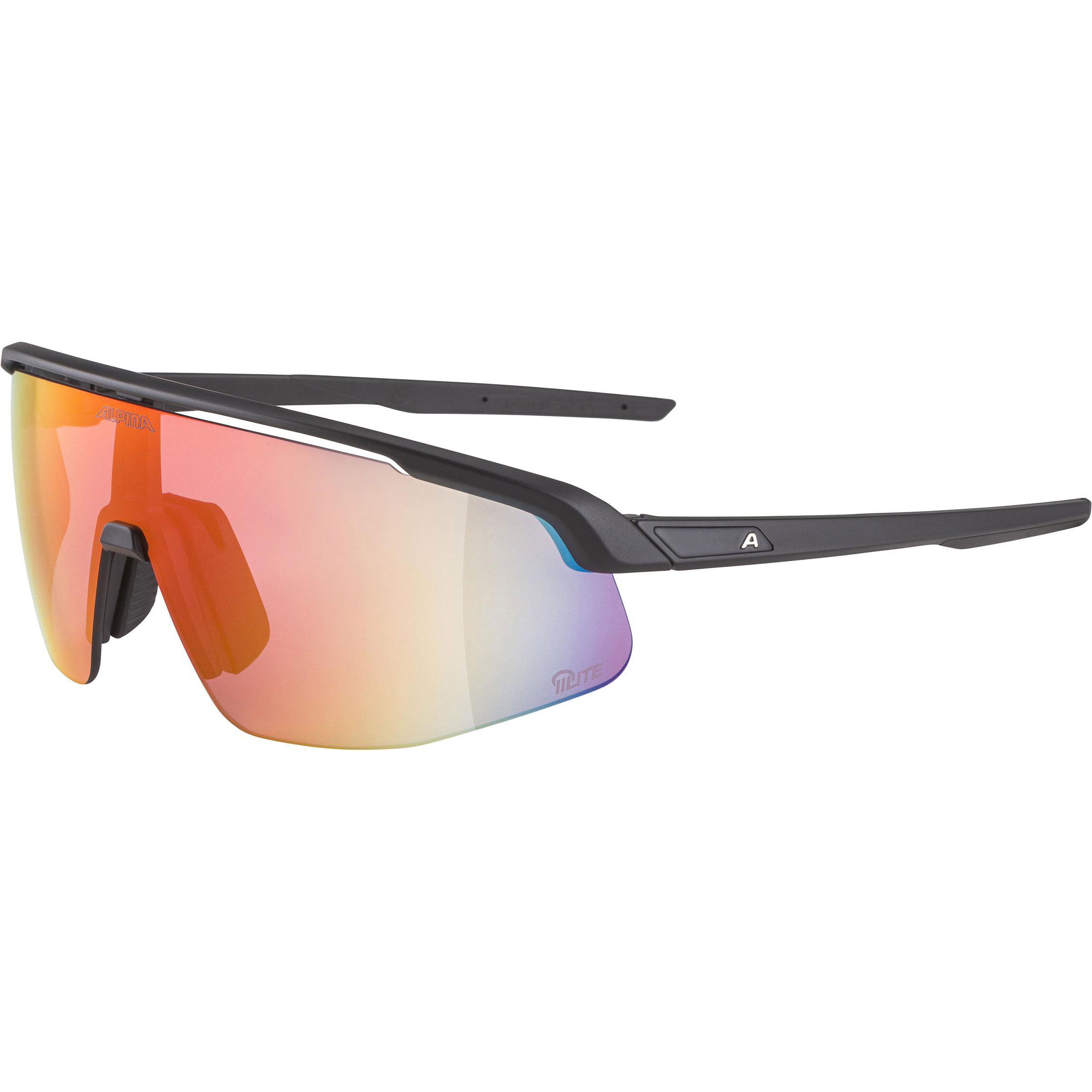 Alpina Turbo Pro Q-Lite Sportbrille Sportbrillen & Sportsonnenbrillen schwarz Trailrunning | Mountainbike