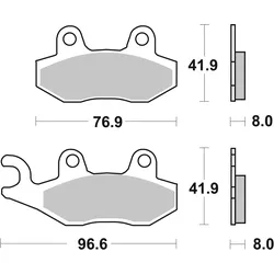 SBS Bremsbelag 611PSI Offroad Racing EVO Sinter