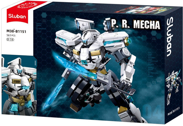 Atomic Storm : Robot Pop P.R. Mecha Blanc/noir 561 pcs - Sluban