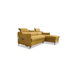 Miuform Ecksofa mit Schlaffunktion Sweet Harmony ¦ gelb ¦ Maße (cm): B: 228 H: 95