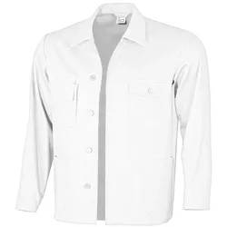QUALITEX HIGH QUALITY WORKWEAR Langjacke basic weiß Herren: 110