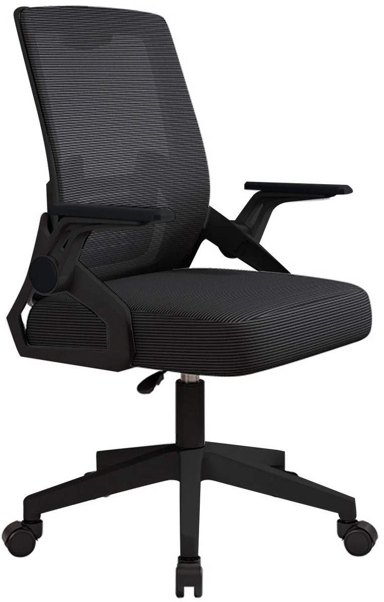 Betaalbare Goederen® Ergonomische Midback Bureaustoel voor Volwassenen - Zwart
