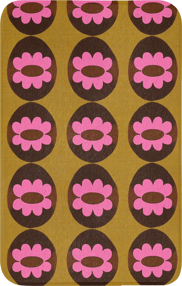 Antislip WC mat met kleurrijk grafisch patroon, 50 x 80 cm