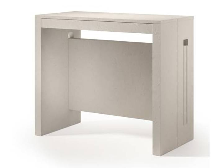 Selsey Ausziehbarer Esstisch Roma Beige - Platzsparender Konsolentisch zu Großem Esszimmertisch - Teleskopische Erweiterung bis 186 cm - Ideal für Kleinere Räume – Selbstmontage