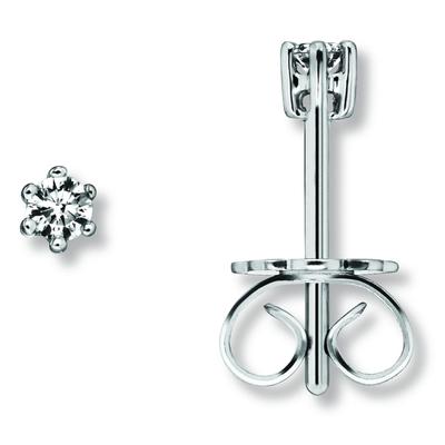 Paar Ohrhänger ONE ELEMENT "0.2 ct Diamant Brillant Ohrringe Ohrstecker aus 585 Weißgold", silber, Ohrringe, Damen, Damen, 0,2, Diamanten Gold Weißgold 585, Diamanten, Gold, Weißgold 585, aus 585 Weißgold – edles Design – modisch & dezent zugleich