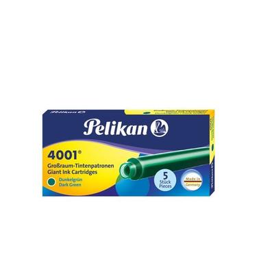 Pelikan Tintenpatronen 4001® 5er Set Großraum-Patronen, Dunkelgrün