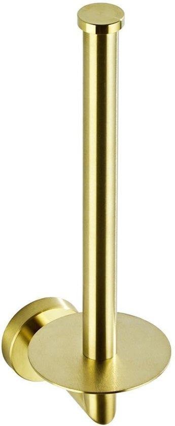 Unyqoos Elegante toiletrolhouder van roestvrij staal SUS 304, geborsteld goud