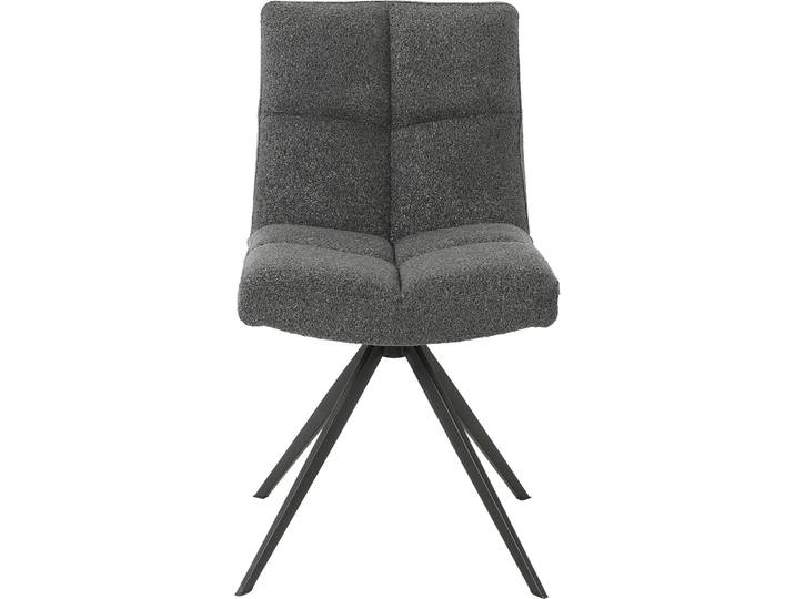 Stuhl Darvid grau Stoff/Metall - Stuhl