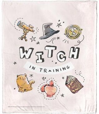 Warner Brothers Harry Potter Witch in Training Silk Touch Throw Blanket