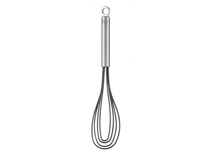RÖSLE Tellerbesen Silikon, hochwertiger Rührbesen für geringe Mengen in flachen Gefäßen, Edelstahl-Silikon-Verbindung, spülmaschinengeeignet, 27 cm