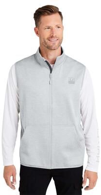HUK H130099 Men's Coldfront+ Vest in Harbor Mist Heather size XL   Polyester/Spandex Blend