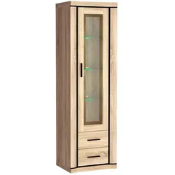 VITRINE MALAGA 192 / 58 cm in Sonoma Eiche