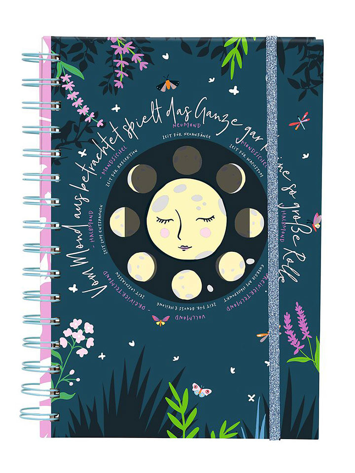moses. Notizbuch "Moonchild" in Dunkelblau - onesize