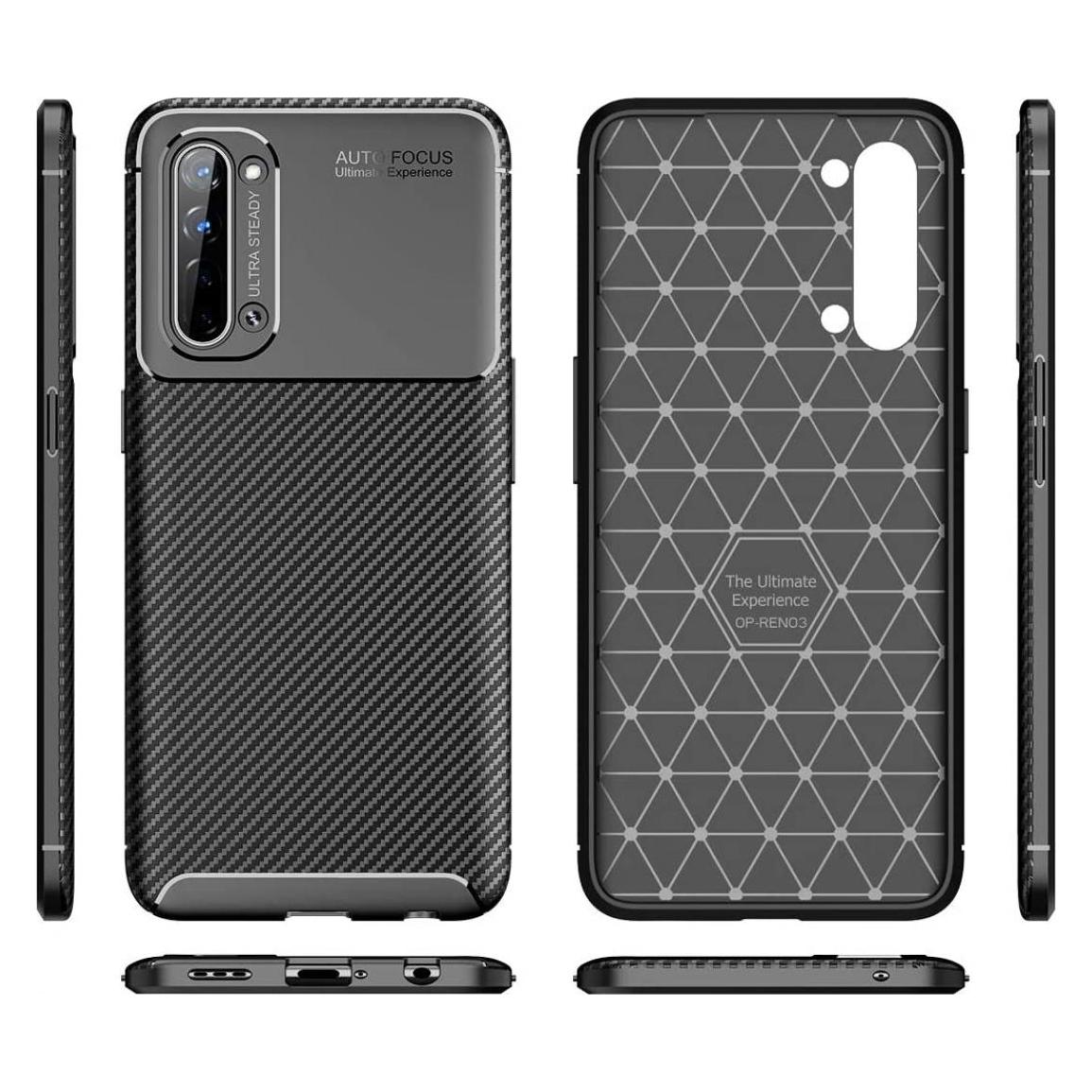 Screenguard Oppo Find X2 Lite Hülle Carbon Design TPU Case (Oppo Find X2 Lite) (00026493)